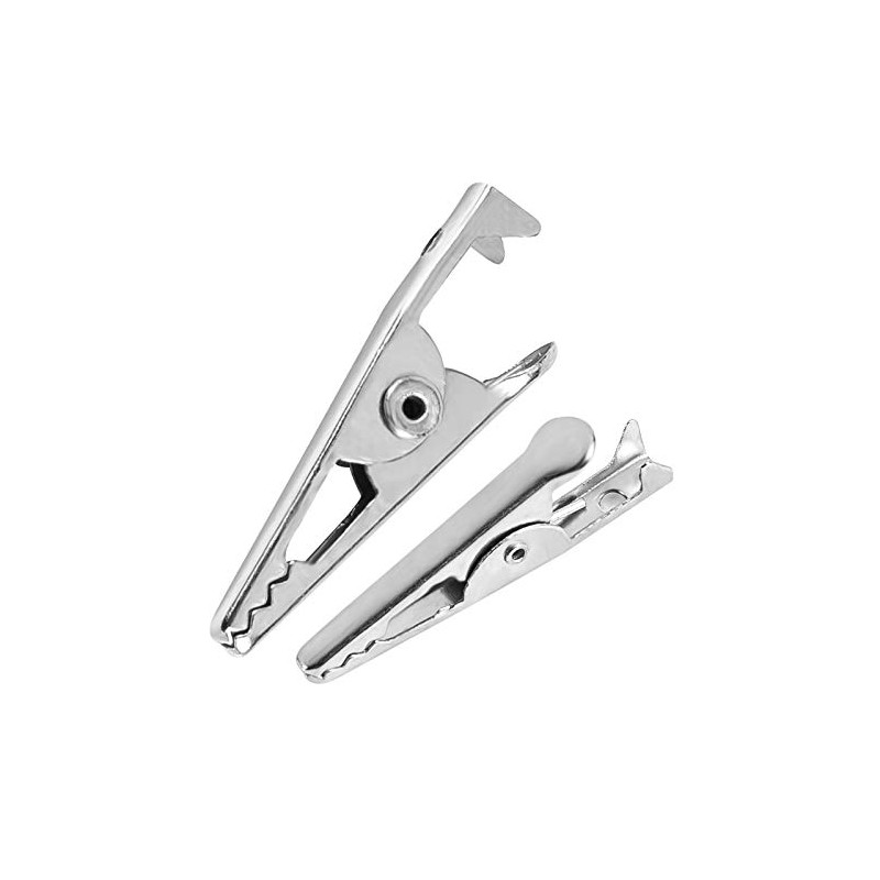 100PCS 1.06IN / 27mm Mini Metal Alligator Clips, Crocodile Clamps