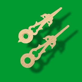 August Schwer Hands for the cuckoo clock 63mm (2.68inch) and 58mm (2.28inch) from wood with nut of brass