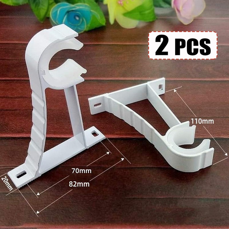 Curtain Rod Bracket, Heavy Duty Curtain Rod Holders White Curtain