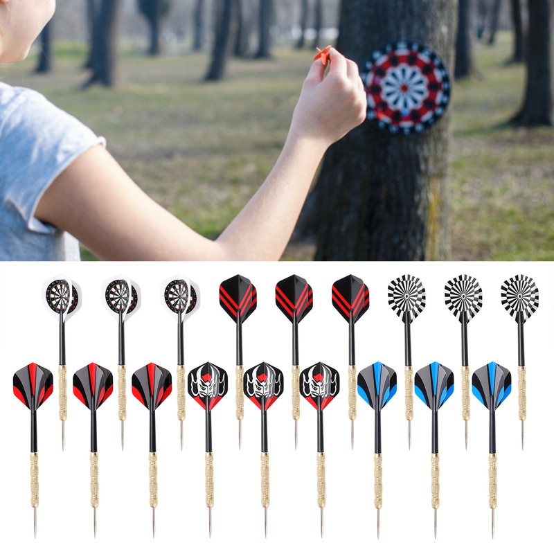 18 Pcs Professional Steel Tip Darts Flight Steel Tip Dart