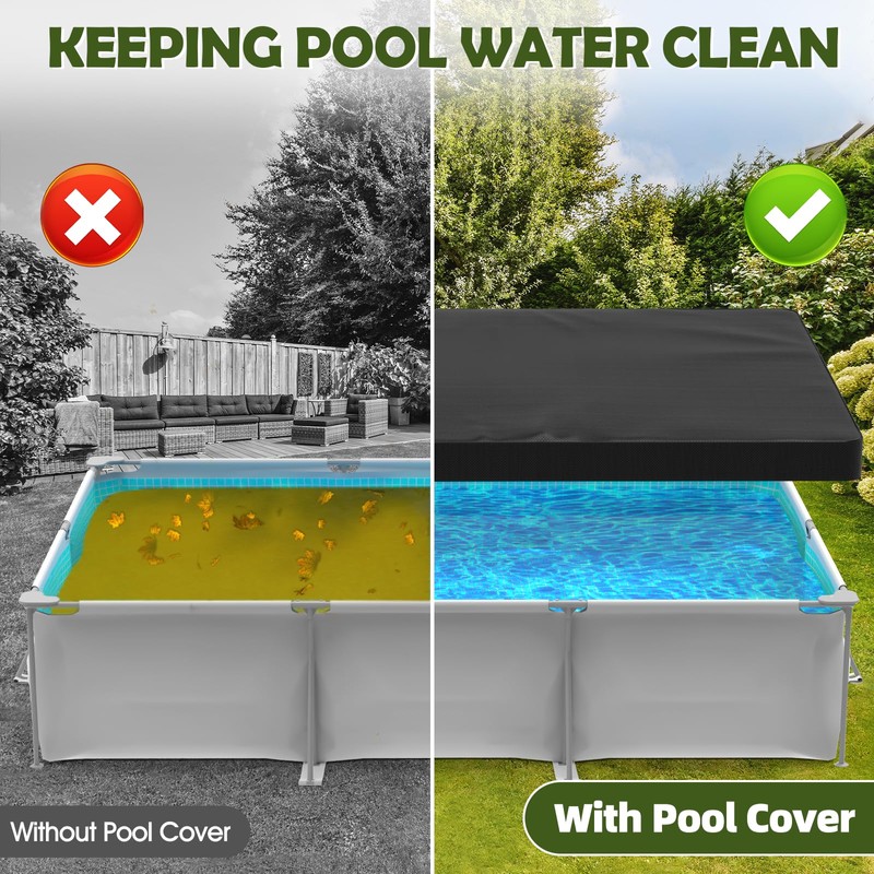 16x32 FT Rectangular Pool Covers for Above Ground Pools, Heavy