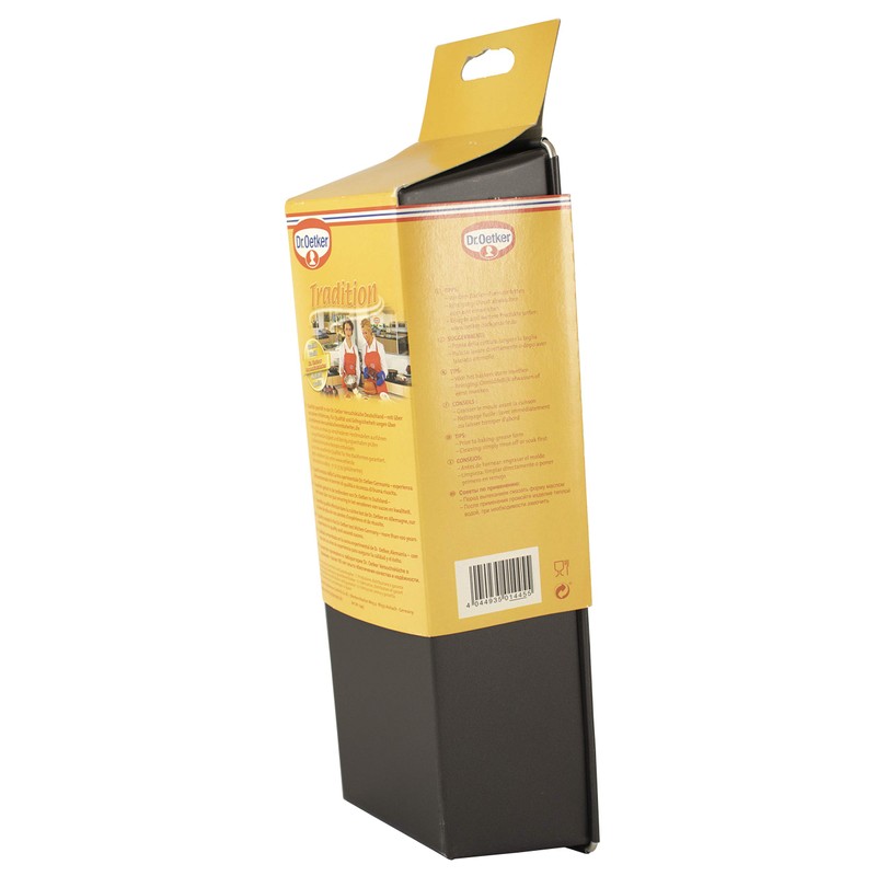 Dr. Oetker Kastenform 30 cm, Königskuchenform mit Antihaftbeschichtung, hochwertige Form,