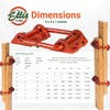 Ellis Shore Clamps - 4x2 Lumber Size, Adjustable Support System,