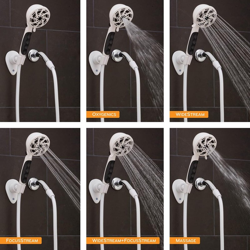 Oxygenics Fury RV Handheld Shower Head Kit, White