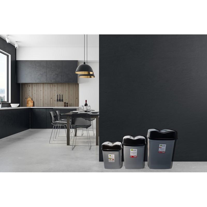 VR7 – 15 Liter Rubbish Bin, High-Grade Plastic Swing Bin