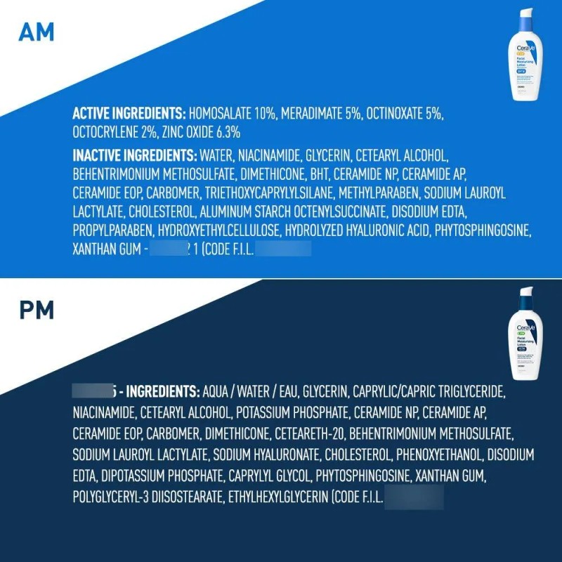 Cerave Facial Hidratante Loción 3oz. Am/pm Bundle E