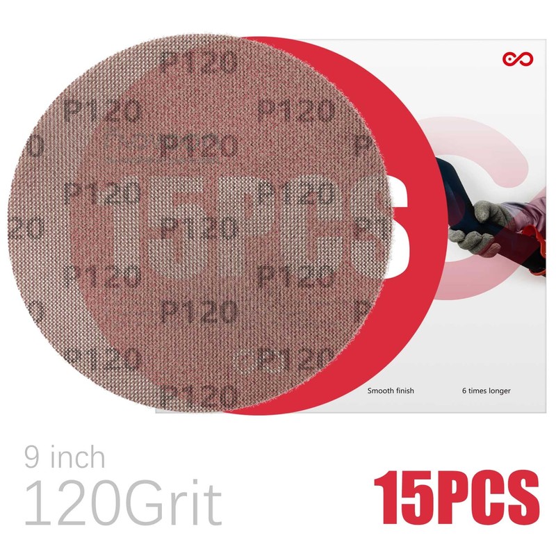 Faoyoon 9 Inch Sanding Disc Drywall Sandpaper, Dust Free Sanding