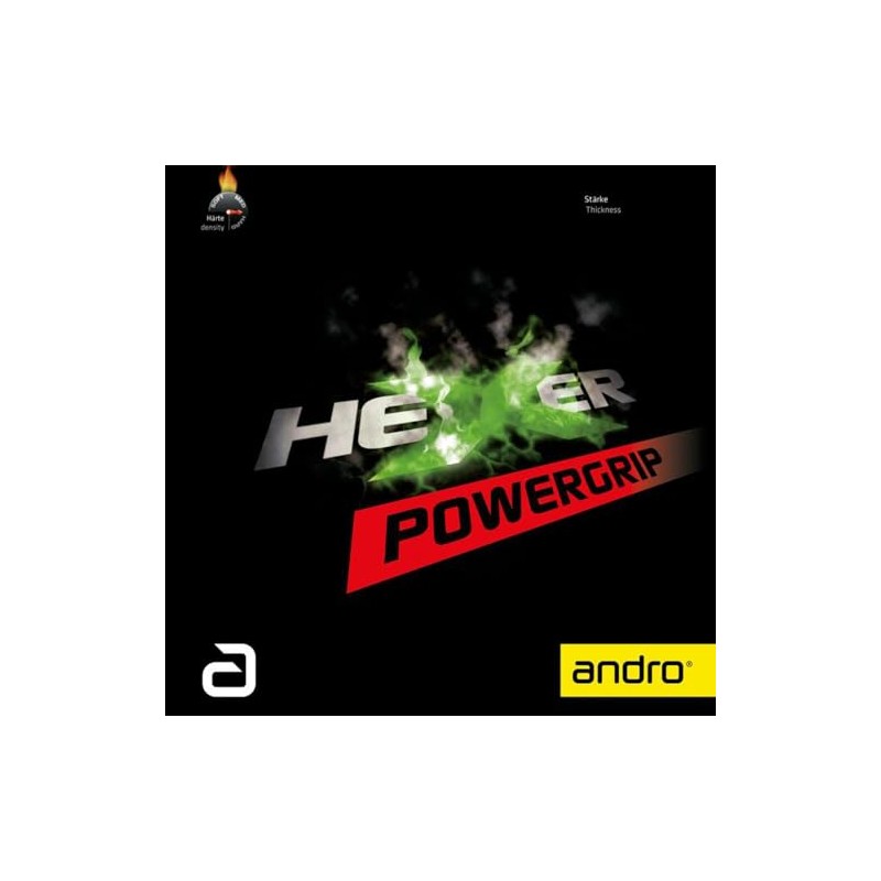 andro 1.9 110021097 Table Tennis Rubber, Spin-type Tension, Hexar Power