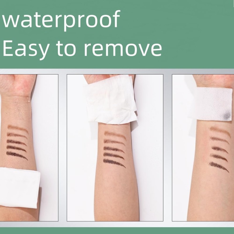 Waterproof Eyebrow Pencil with 4 Comb Tips & Ultra Fine