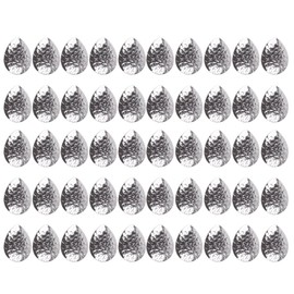 Hammered Colorado Spinnerbait Blades Kit 50pcs, Made in USA, DIY Lure Making Set for Spinner baits and Jigs Sizes #00-#5 Hammered Nickel Finish (#2 Colorado Hammered NI 50PK)