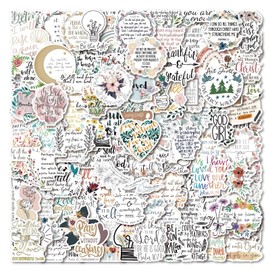 Inspirational Bible Stickers Jesus the Bible Sticker Set 100 Pieces Cute Decoration for Car Laptop Skateboard Bicycle Moped Motorcycle Bicycle Computer Suitable for Adults Children