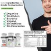 Bioherb Zinc Colageno Vitamina 180 Capsulas 500mg Extremadamente Eficaz Recuperacion