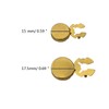 Haoyull 10pcs Brass Round Cuff Button Cover Cuff Links for
