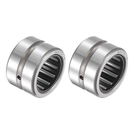 sourcing map Pack of 2 Needle Bearings NK16/16 Open End 16 mm x 24 mm x 16 mm Chrome Steel