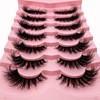 7 Pairs of 3D False Eyelashes, Cat Eye, Fluffy Volume,