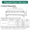 PARTY ULYJA Teal Plastic Tablecloths 2 Pack Disposable Table Covers