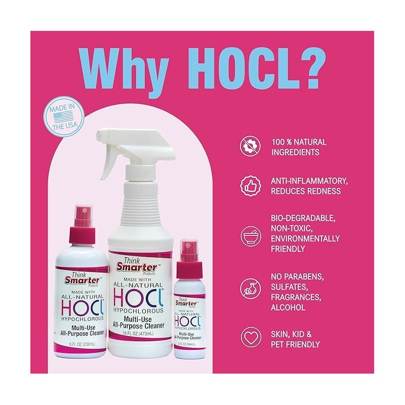 Think Smarter Products 2oz HOCl - | - Hypochlorous Spray