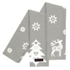 Ragged Rose Christmas Tea Towels, Cotton, Silver Grey, 70 x