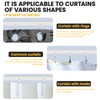 Flexible Bendable Ceiling Curtain Track, Mount for Curtain Rail with