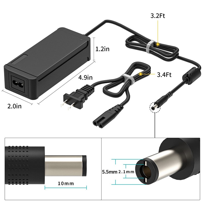 SUPERNIGHT 12V 5A Power Supply AC 100-240V 50-60hz to DC