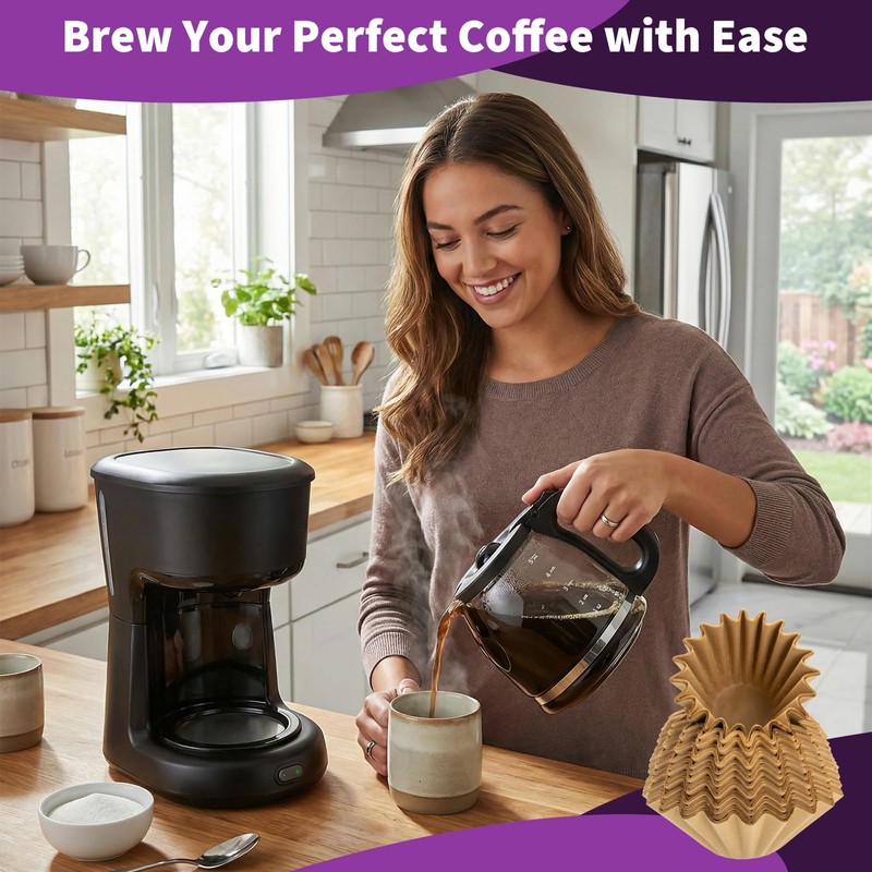 150 PCS Coffee Filters Compatible with Mr. Coffee 5-Cup, Small