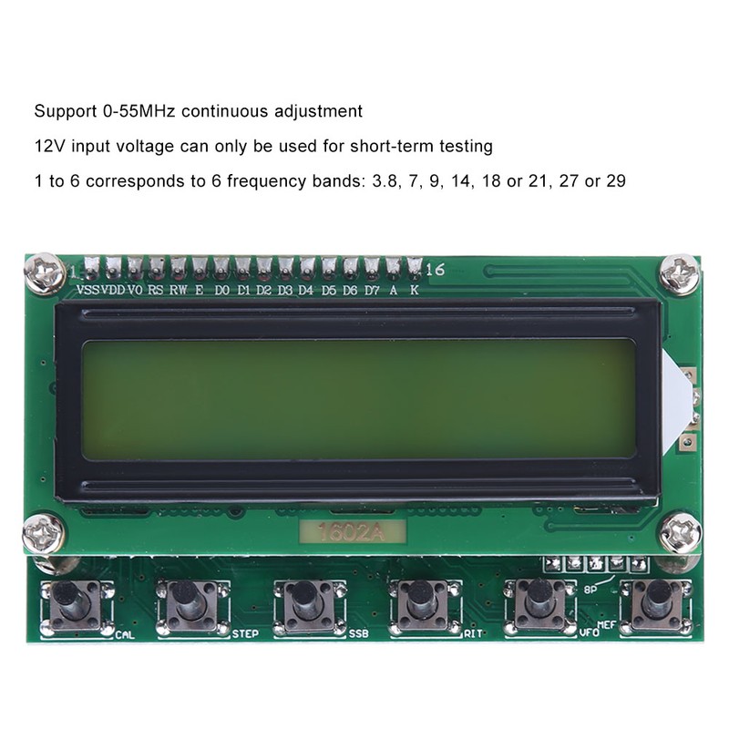 AD9850 DDS Signal Generator DC 8V-9V 6 Band 0-55MHz Frequency