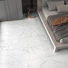 WESTICK White Peel and Stick Floor Tile Bathroom Waterproof Marble
