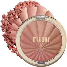 Milani Color Harmony Blush Palette - Berry Rays (8,5 g) Vegano, libre de crueldad en polvo compacto - Forma, contorno y resalta la cara con 4 tonos mate