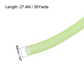QUARKZMAN 30 Yards Mesh Tube 3/8 Inch Decorative Hose Flex for Wreaths, Gifts, Decorations Birthday and Wedding Party, DIY Crafts - Light Green