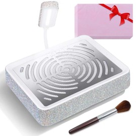 Aspirador De Uñas Con Lámpara Y 50 Filtros Desechables, Potente Extractor De Polvo Para Uñas Con Pedrería, Ideal Para Manicura, Uñas Acrílicas Y De Gel. Para Uso En Salón Y Hogar