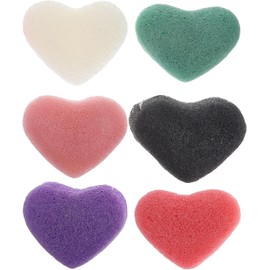 Anneome 6 Esponjas Exfoliantes Faciales de Konjac Multicolor para Limpieza Facial y Corporal, Suaves y Naturales, Ideales para Doble Limpieza y Cuidado Diario Piel