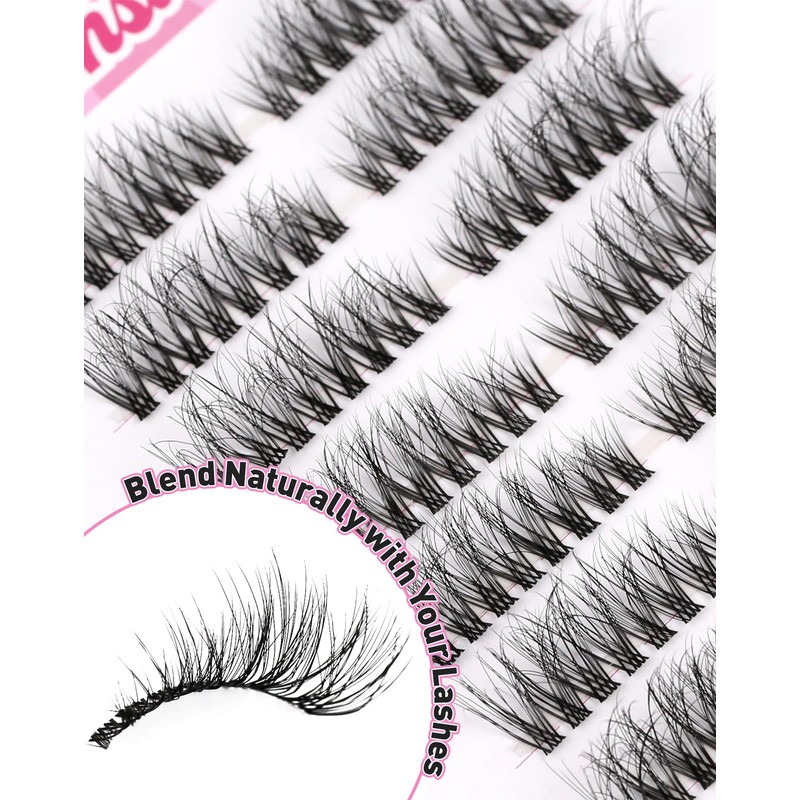 Cat Eye Lash Clusters Wispy D Curl Cluster Eyelash Extensions