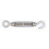 Mecollection 10pcs M4 Stainless Steel 304 Hook & Eye Turnbuckle