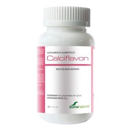 CALCIFLAVON Tablets. Con Isoflavonas de Soya. 60 comprimidos