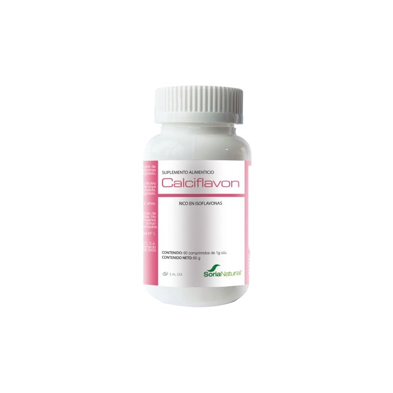 CALCIFLAVON Tablets. Con Isoflavonas de Soya. 60 comprimidos