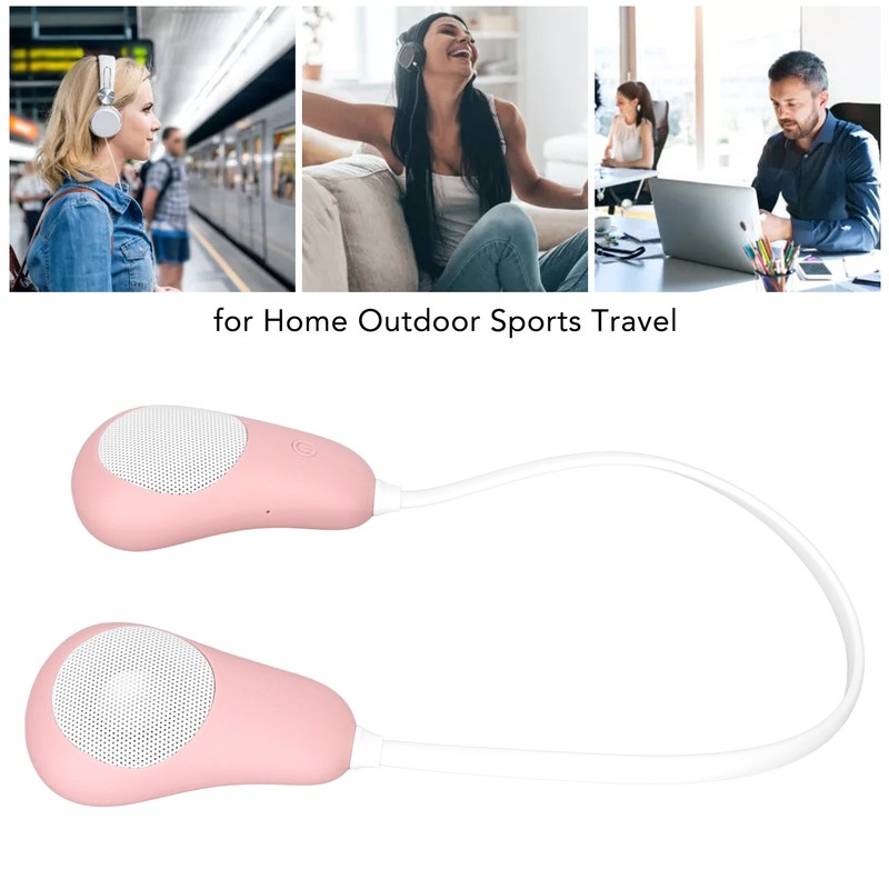 Neckband Bluetooth Speaker Stereo Hands Free Noise Reduction Portable Wearable