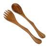 Olive Wood Salad Servers Pair African Handcrafted River Design