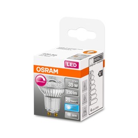 Osram OSRAM Dimmbare PAR16 LED Reflektorlampe mit GU10 Sockel, Kaltweiss (4000K), Glas Spot, 3.7W, Ersatz fr 35W-Reflektorlampe, LED SUPERSTAR PAR16