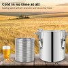 BACOENG 1/2" x 50Ft 304 Wort Chiller, Stainless Steel Tubing