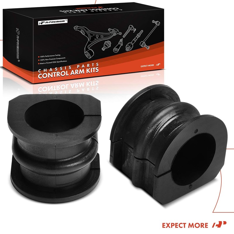 A-Premium 2 x Front To Frame Sway Bar Bushing Kit,