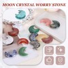 10Pcs Moon Crystal Worry Stone 1.2 Inch Green Turquoise