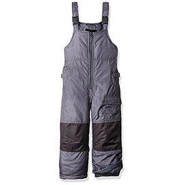 LONDON FOG Big Boys' Classic Heavyweight Snow Bib Ski Pant (14/16, Heather Gray)