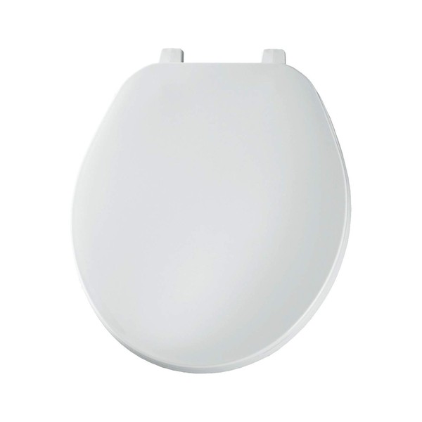 Bemis 70TK 000 Toilet Seat, Economy Round Closed Front Plastic w/Top-Tite Hinges, Truck Packed - White