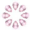 MECCANIXITY 8Pcs 20 x 30mm Teardrop Rhinestones Glass Pointed Back