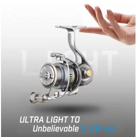 Fi's+7 Spinning Reel, Lightweight Model, 2500S, 3000S, Various Count, Maximum Drag Force, 14.2 - 15.4 lbs (6 - 7 kg), Gear Ratio, 5.2:1, Left and Right Interchangeable Handle, 6+1BB Ball Bearings,