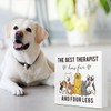 LVQHI Funny Dog Wood Sign, The Best Therapist has Fur