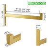 6 Pcs Heavy Duty Shelf Brackets 12 Inch Wall Mounted