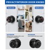 Lanwandeng 5 Pack Interior Door Knobs for Bedroom or Bathroom