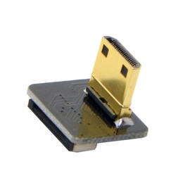 CY Mini HDMI Type C Male to FPC 20Pin Pitch 0.5mm Connector Up Angled 90 Degree for Camera HDTV