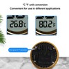 Insert Digital Hygrometer Round Cigar Box High Accuracy Electronic Temperature